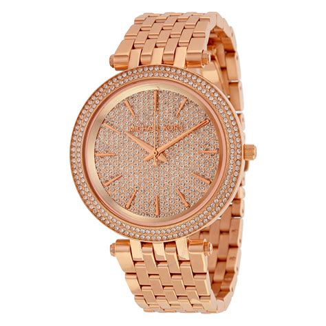 michael kors darci pavé rose gold-tone watch 250.00|Michael Kors Darci Watch, 39mm .